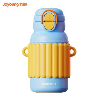 九阳/Joyoung  双饮浪浪保温杯550ml 儿童保温杯吸管直饮两用水杯316L不锈钢学生便携杯子 蓝色