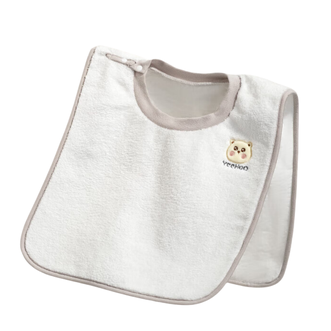 英氏（YEEHOO）  儿童围兜 不湿衣多功能防水巾刷牙洗脸毛巾 灰