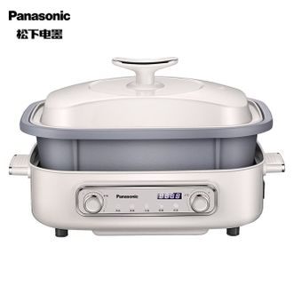 松下/Panasonic  多功能锅多用途料理锅电烧烤锅煎锅电火锅家用电蒸锅 NF-MP400