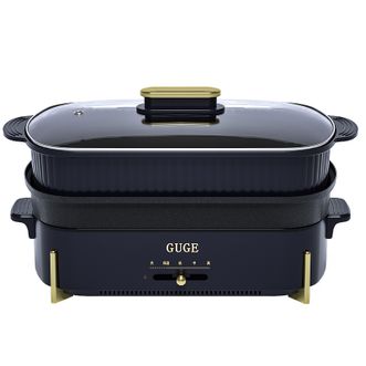 谷格/GUGE  多功能料理锅电火锅家用蒸煮煎炸多用途锅 4.5L  G929