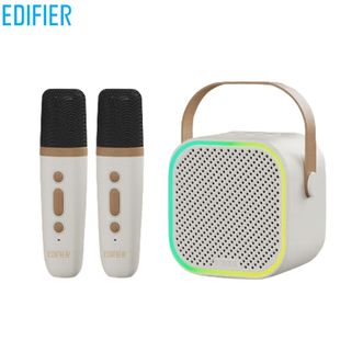 漫步者/EDIFIER  K歌音响Q1【双麦版-云岩白】 家庭KTV音箱 便携K歌音箱 智能唱歌神器卡拉OK套装  七夕情人节礼物