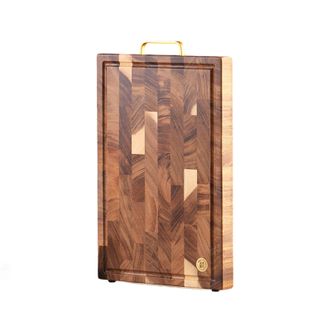 好管家  砧板黑胡桃木防霉案板加厚厨房专用实木切菜板GZ024提手款40*28*2.5cm