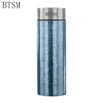 BTSM  钛保温杯小冰花彩色 健康抑菌双层保温杯300ml+礼盒+手提袋 BTBW-TX083