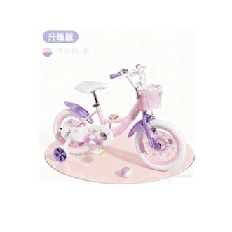 凤凰（Phoenix）  新款自行车中大童男女脚踏小孩公主款单车   16寸  珍珠粉