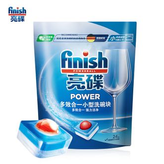 finish  亮碟 洗碗机用洗碗块多效合一洗碗机清洁块洗碗粉洗碗盐耗材24块