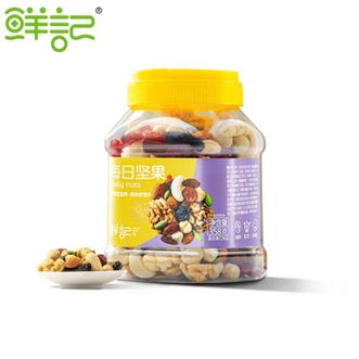 鲜记  每日坚果 358克 罐 原香酥脆