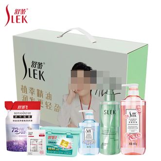 舒蕾  夏日花语六件套洗衣液洗衣凝珠洗手液洗发水沐浴露套装（AX）