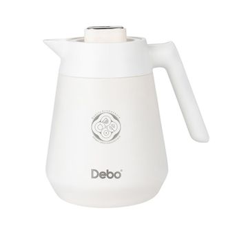 德铂（Debo）  慕思 真空保温壶  奶白 1.2L  316不锈钢内胆保温水壶1.2L大容量家用办公室热水壶