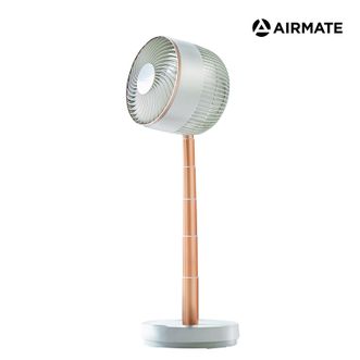 艾美特/Airmate  潘多拉户外便携充电风扇 循环扇无线折叠充电家用电风扇遥控定时落地扇大风量办公便携风扇免安装风扇 白色 CA18-RD49