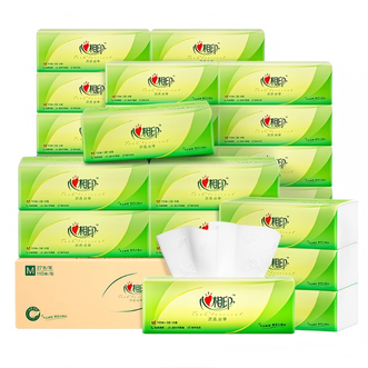 心相印  抽纸巾茶语丝享系列卫生纸餐巾110抽*27包