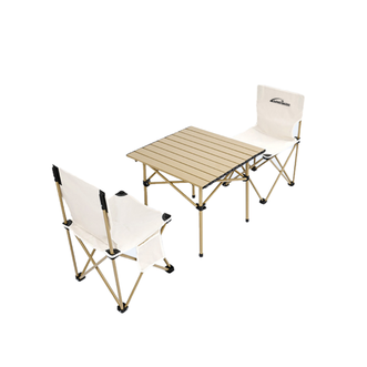 沃特曼/Whotman  户外折叠桌椅套装便携式3件套阳台围炉煮茶桌椅75436