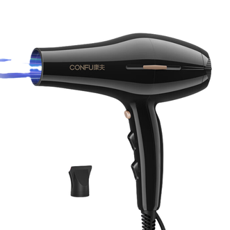 康夫  电吹风机家用大功率 冷热风吹风筒 KF-8926 黑色 2300W