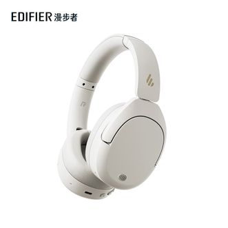 漫步者  头戴式主动降噪蓝牙耳机 双金标认证蓝牙5.4超长续航空间音效无线音乐耳麦W830NB白色