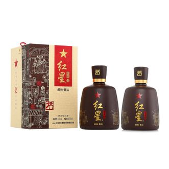 红星  百年醇和紫坛 43度二锅头 500ml*2瓶装白酒