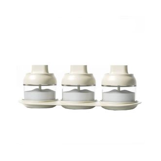 全格（QUANGE）  玻璃调料盒CF201-4S白色 3个 280ml