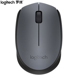 罗技（Logitech）无线鼠标M170无线鼠标办公鼠标对称鼠标灰色带无线2.4G接收器