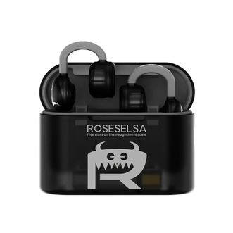 弱水时砂/ROSESELSA  耳夹式蓝牙耳机 360°全景音定向传音 磨砂工艺透明腔体 openfun