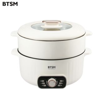 BTSM  电火锅(火锅6L+蒸格6L)多功能电煮锅多功能电锅多功能料理锅电热锅