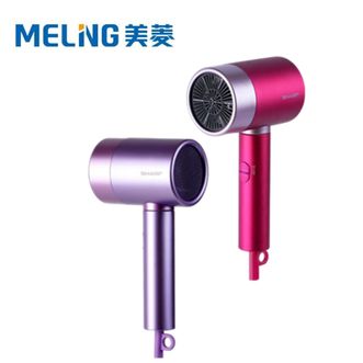 夏普/Sharp  低噪音负离子大风力智能温控护发低音大功率速干电吹风学生 IB-RC46C-P 红色 紫色