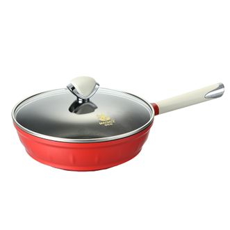 迈巴勒/MAIBALE  陶瓷珐琅不粘锅多功能炒锅32cm