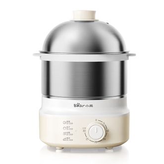 小熊/Bear  煮蛋器  定时自动断电蒸蛋器304不锈钢双层多功能蒸煮早餐神器