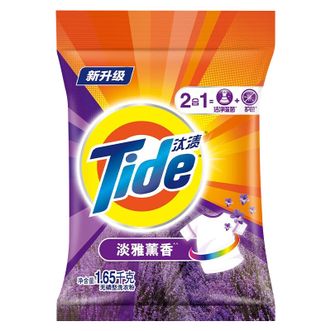 汰渍全效洗衣粉洁净熏香洗衣粉无磷 薰衣草 1.65kg*2袋