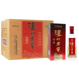 泸州老窖  特曲  浓香型白酒 经典名酒52度 6瓶 原箱发货