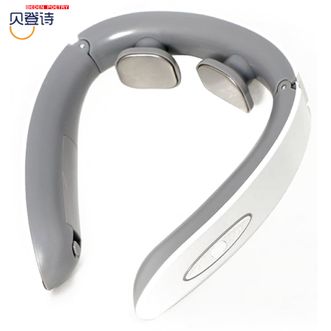 贝登诗  脉冲颈椎按摩仪 微电流脉冲颈部按摩器 颈肩理疗仪肌肉放松健康护理肩颈护颈仪BP-2白色