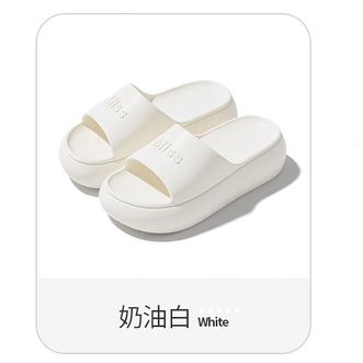 洁丽雅/Grace  浴室拖鞋家居凉鞋女士夏季室内居家新款厚底防滑踩屎感eva凉拖鞋女外穿 37-38(适合36-37码) JLY-TX1334 奶油白