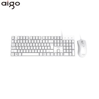 爱国者（aigo）  键鼠套装WQ1606 简洁商务办公有线台式笔记本电脑通用键盘