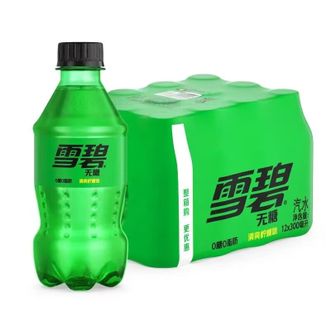 可口可乐 无糖雪碧300ml*12小瓶装 清爽柠檬味 可口可乐 无糖雪碧300ml*12小瓶装 清爽柠檬味