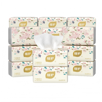 植护 粉韵花枝抽纸4层60抽 植护 粉韵花枝抽纸4层60抽