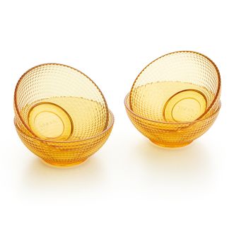 康宁（VISIONS） 康宁餐具晶莹波点碗具套装350ml琥珀色玻璃米饭碗汤碗家用 晶莹碗2件组（350ml*2）土耳其进口