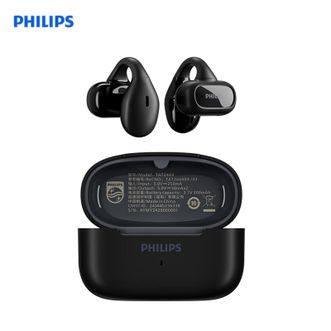 飞利浦（PHILIPS）  蓝牙耳机 TAT2469-黑色 耳夹式无线开放挂耳式骨传导概念不入耳运动跑步通话降噪适用于