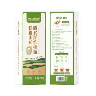 麦乡  铁棍山药膳食纤维面220g*6