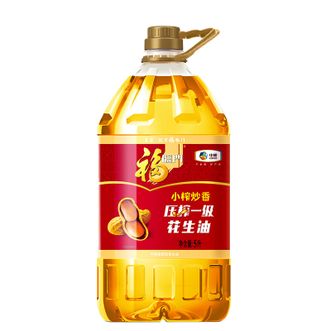 福临门  压榨一级花生油(小榨炒香)5L  6941499115247