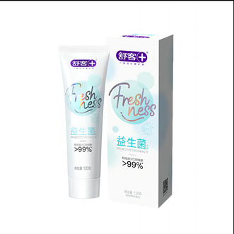 舒客悠净清新益生菌牙膏(草莓+鲜果+薄荷)120g*3调节酸碱平衡