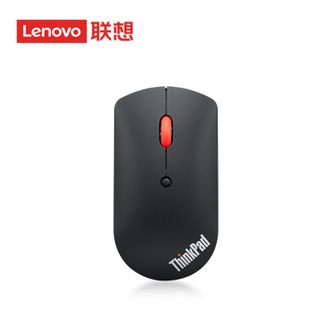 联想（Lenovo）  无线蓝牙双模鼠标 经典小红点 笔记本 台式机办公鼠标 适配ThinkBook笔记本电脑 午夜黑