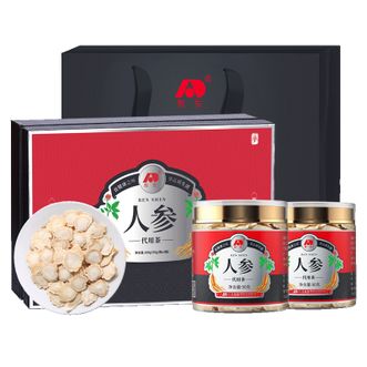 敖东  人参超大片礼盒  净含量：180克（90g/瓶*2瓶）、大片（2.0-2.5cm）