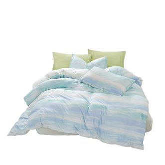 恒源祥  A类抗菌针织亲肤超软床品四套件四季款 床单款 （被套200*230cm）HYX291TJ云起