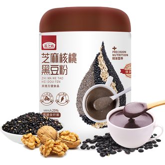 燕之坊 黑芝麻核桃黑豆粉500g（营养早餐 代餐粉 速食懒人饱腹食品 黑芝麻糊）