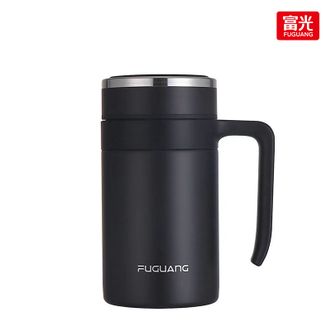 富光（FUGUANG）  森宇办公杯保温杯550ml 304不锈钢 商务茶杯 带手柄把手 FGZ2220-550 长效保温 密封不漏水