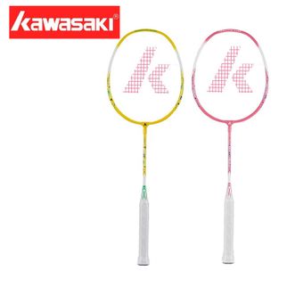 川崎（KAWASAKI）  儿童羽毛球拍 小学生超轻耐用型专业羽拍  605 粉色/黄色
