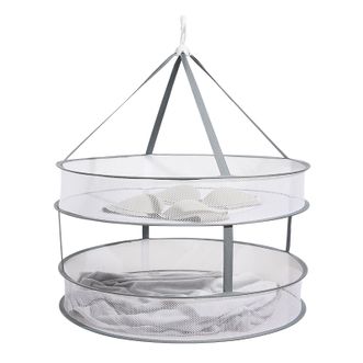 优勤/youqin  圆形晒衣网有围栏-灰色双层