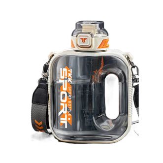 TKK  迈吨运动水杯运动水杯超大容量吨顿桶耐高温 电光白 1600ml TKK-1022