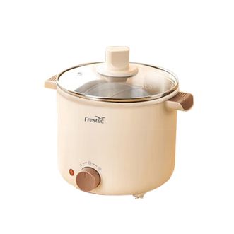新飞/Frestec  电煮锅1.2L容量600W功率宿舍学生煮面多功能锅