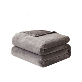 恒源祥  超柔法兰绒毛毯加厚毯子办公室午睡小毯子单人空调被100*150cm