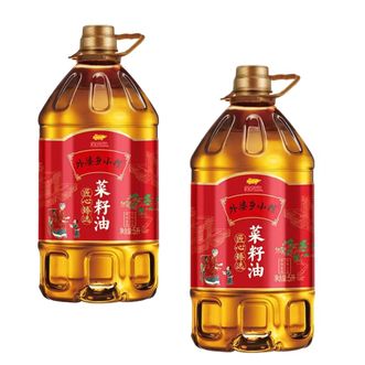 金龙鱼  外婆乡小榨匠心臻选菜籽油5L*2桶 家用炒菜油菜籽油家庭大桶组合装