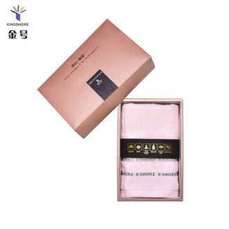 金号  纯棉毛巾洗脸巾 单条礼盒装 60*30cm 76g 吸水面巾擦脸巾 绣丽系列 礼盒装