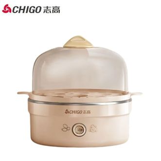 志高/Chigo  煮蛋器多功能早餐机防干烧蒸蛋器单层机械款ZDQ208